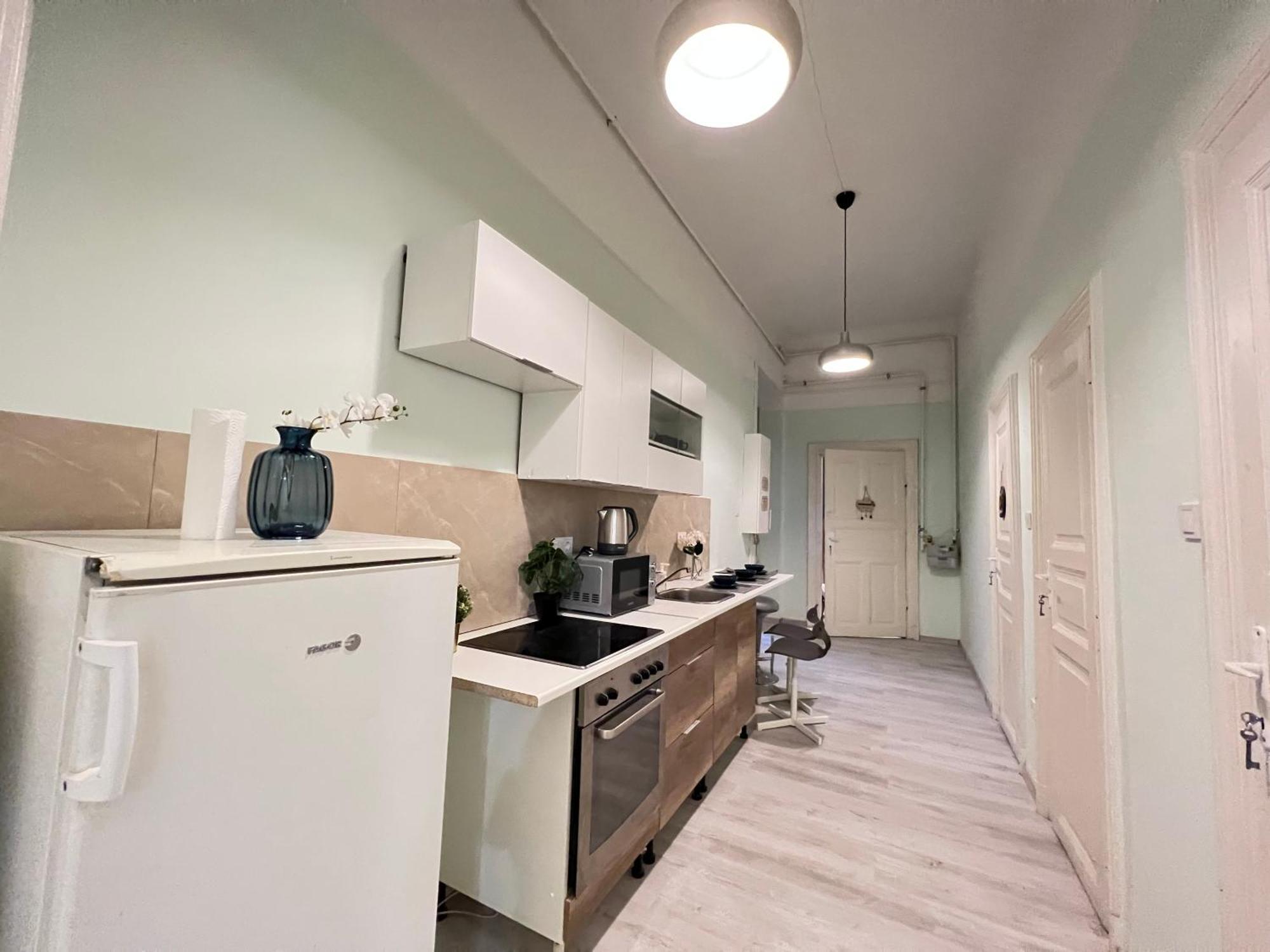 Baross Apartment With Convenience And Style Budapest Esterno foto